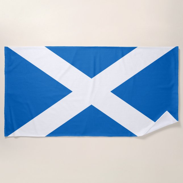 Scotland flag Beach Towel (Front)