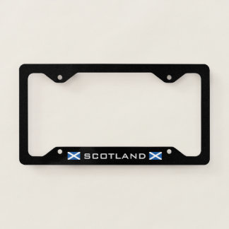 Scotland Flag black license plate frame