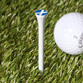 SCOTLAND FLAG BLUE WHITE CROSS GOLF TEES