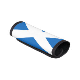 SCOTLAND FLAG BLUE WHITE CROSS  LUGGAGE HANDLE WRAP