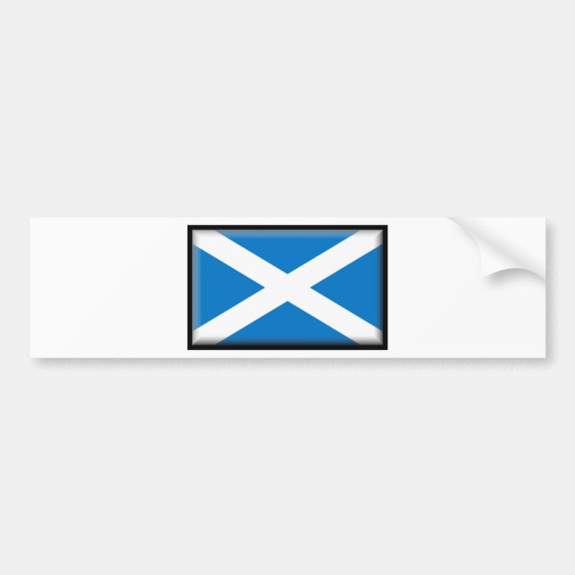 Scotland Flag Bumper Sticker (Front)