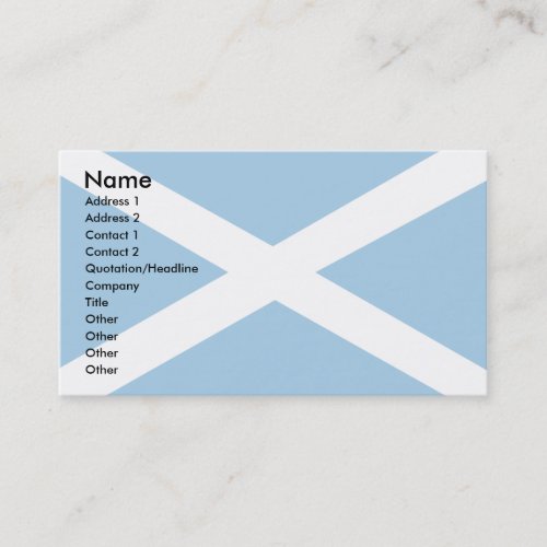 Scotland Flag Business Card