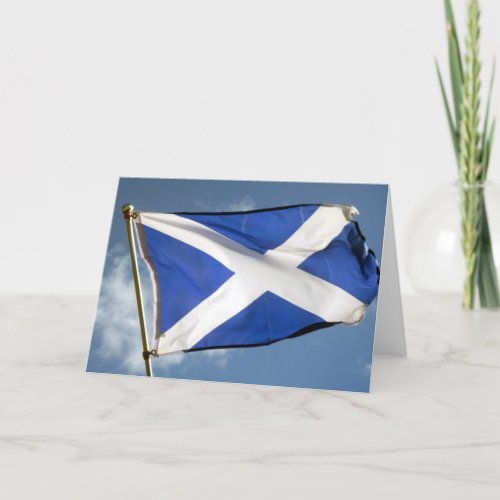 scotland flag card