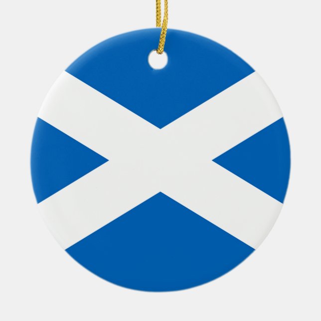 Scotland Flag Ceramic Ornament (Front)