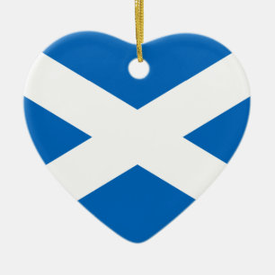 Scotland Flag Ceramic Ornament