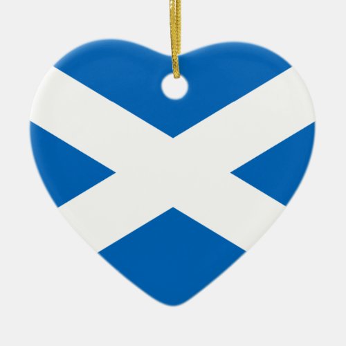 Scotland Flag Ceramic Ornament
