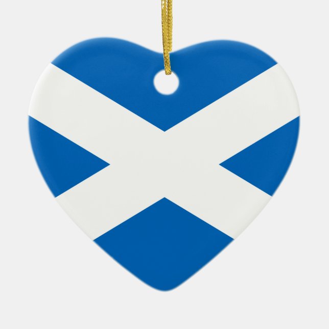 Scotland Flag Ceramic Ornament (Front)