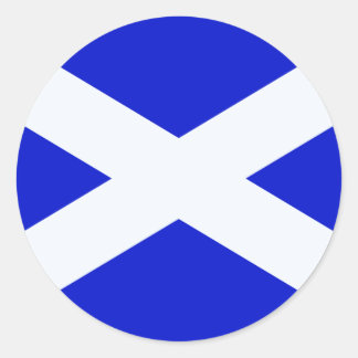 Scotland flag classic round sticker