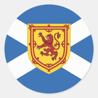 Scotland Flag Coat of arms Classic Round Sticker