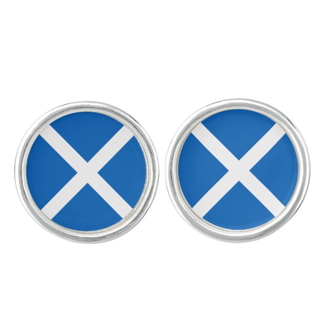 Scotland Flag Cufflinks (Front)