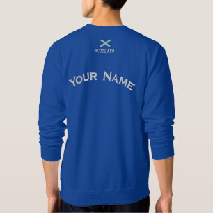 Scotland Flag Custom Embroidered Sweatshirt