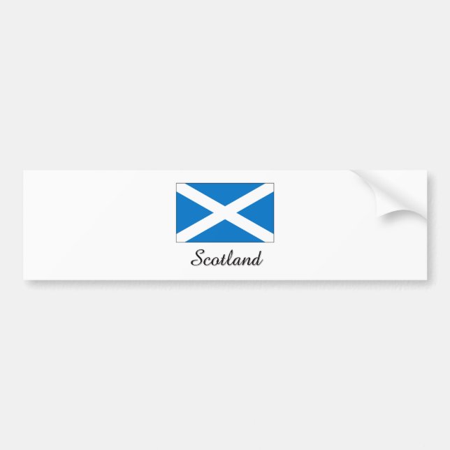 Scotland Flag Design Bumper Sticker (Front)