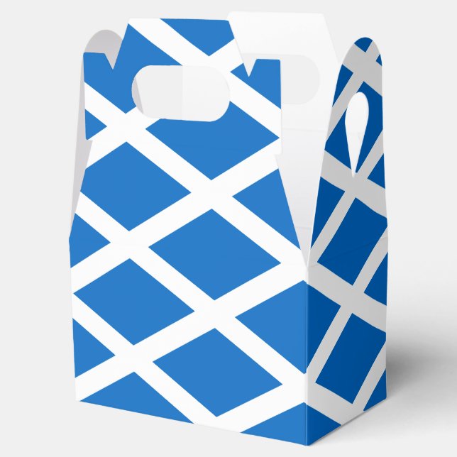 Scotland Flag Design Favor Boxes (Opened)