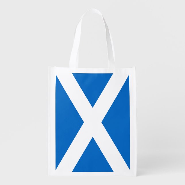 Scotland Flag Design Grocery Bag (Front)