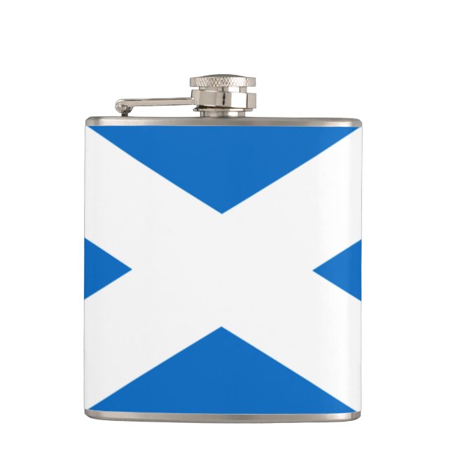 Scotland Flag Design Hip Flask (Front)