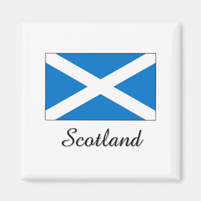 Scotland Flag Design Magnet (Front)