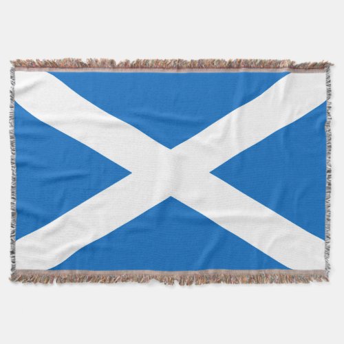 Scotland Flag Design Throw Blanket