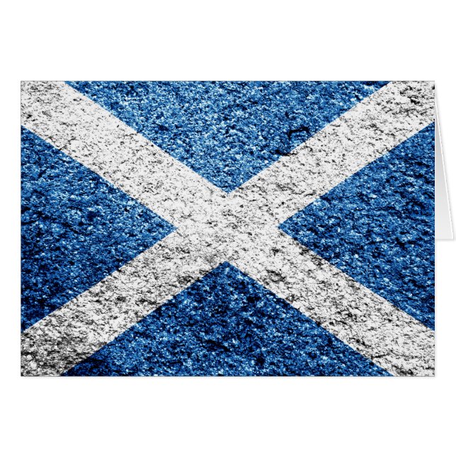 Scotland Flag Distressed Cards (Front Horizontal)