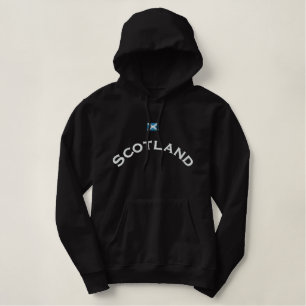 Scotland Flag Embroidered Hoodie