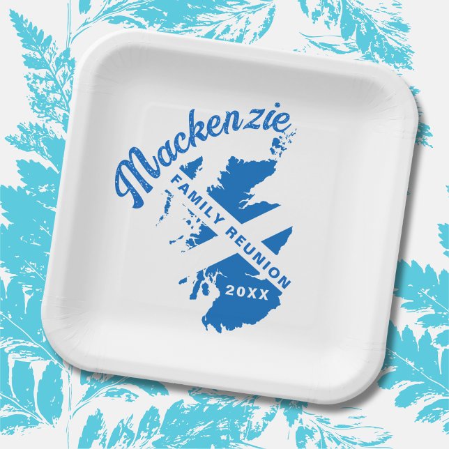 Scotland Flag Family Reunion  Paper Plates (Creator Uploaded)