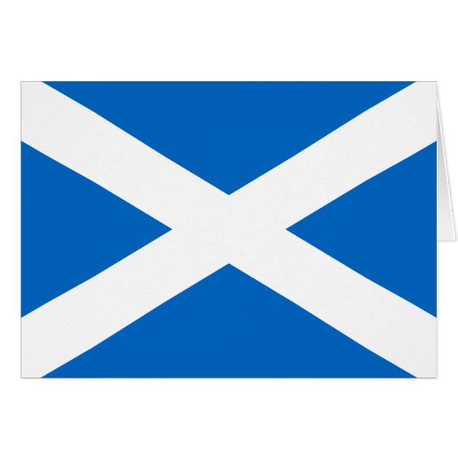 Scotland Flag Freedom Cards (Front Horizontal)