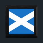 Scotland Flag Freedom Keepsake Box<br><div class="desc">A bold Scottish flag design on a great custom gift.
Use the "Ask this Designer" link to contact us with your special design requests or for some assistance with your customization project.</div>