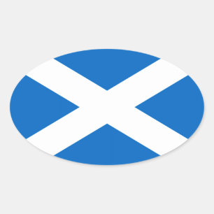 Scotland Flag Freedom Oval Sticker