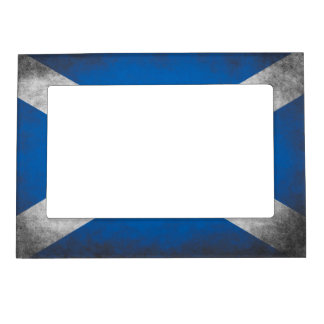 Scotland Flag Grunge Magnetic Frame