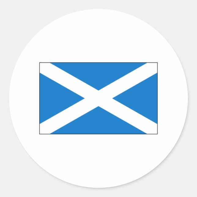 Scotland FLAG International Classic Round Sticker (Front)