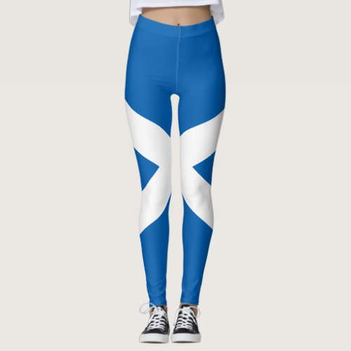 Scotland flag leggings