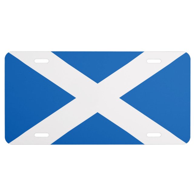 Scotland Flag License Plate (Front)