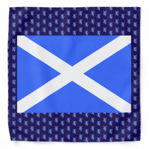 Scotland Flag Lion Rampant Pattern Bandana