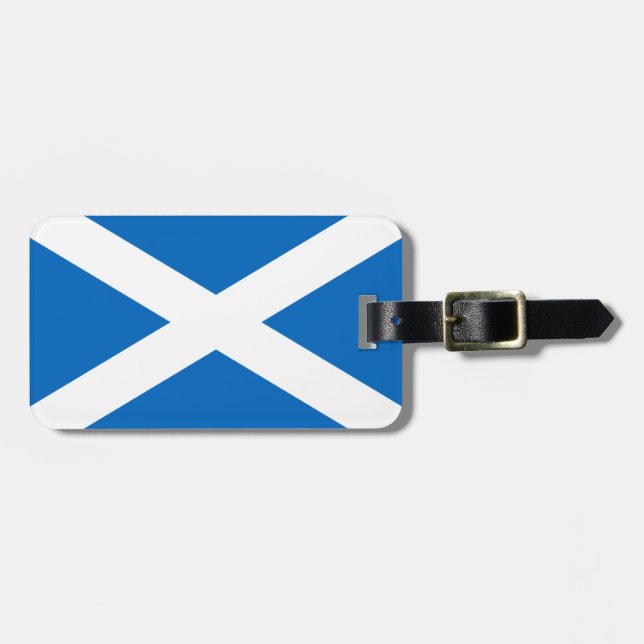 Scotland flag luggage tag (Front Horizontal)