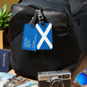 Scotland flag luggage tag