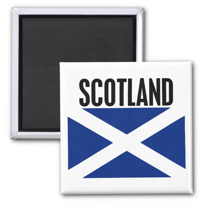 Scottish Blue St Andrews Saltire Flag Rectangle Magnet Home Fridge Kitchen 