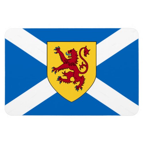 Scotland Flag Magnet _ Cross  Lion