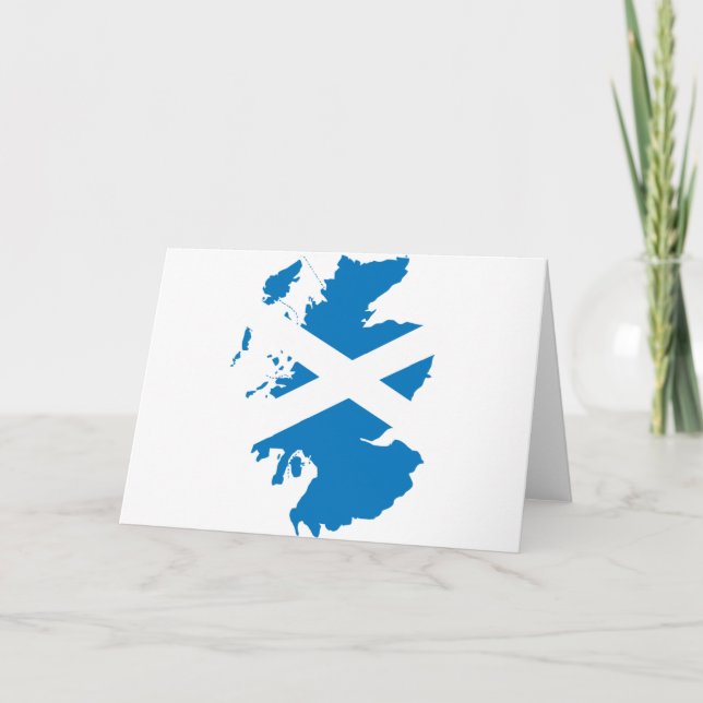 Scotland flag map card (Front)