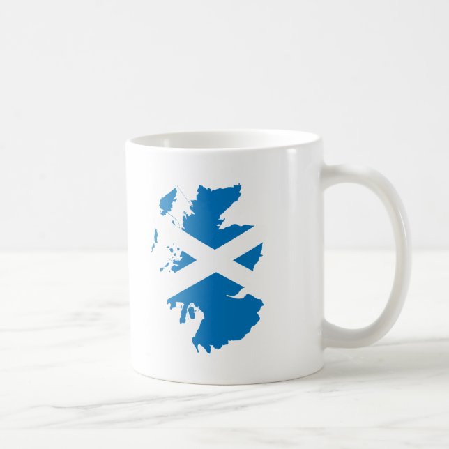 Scotland flag map coffee mug (Right)