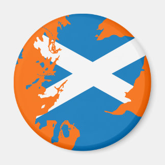 Scotland flag map magnet