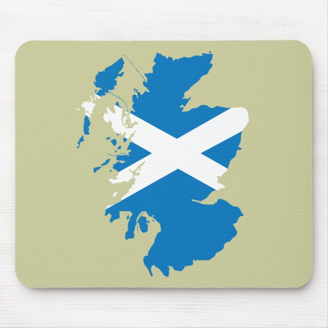 Scotland flag map mouse pad (Front)