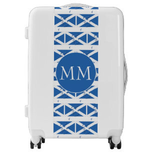 SCOTLAND Flag Map   Saltire   Monogram Luggage