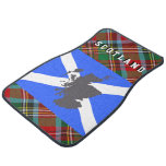 Scotland Flag Map Tartan Pattern Car Set Car Mat at Zazzle