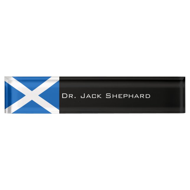 Scotland Flag Name Plate (Front)