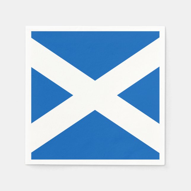 Scotland Flag Paper Napkins (Front)