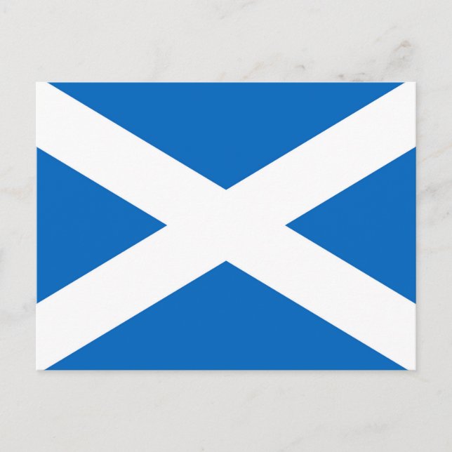 Scotland Flag Postcard (Front)