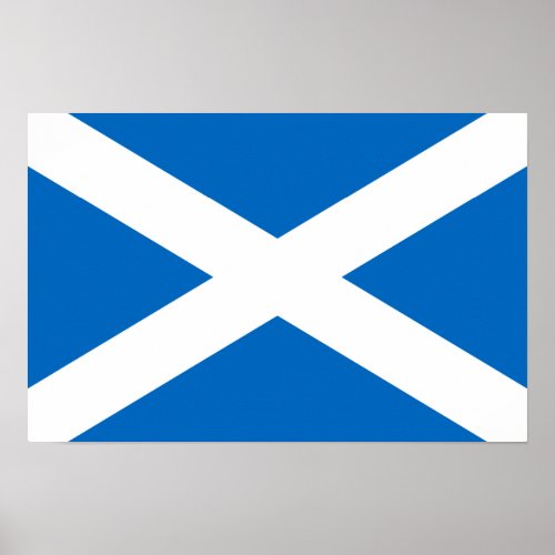 Scotland Flag Poster