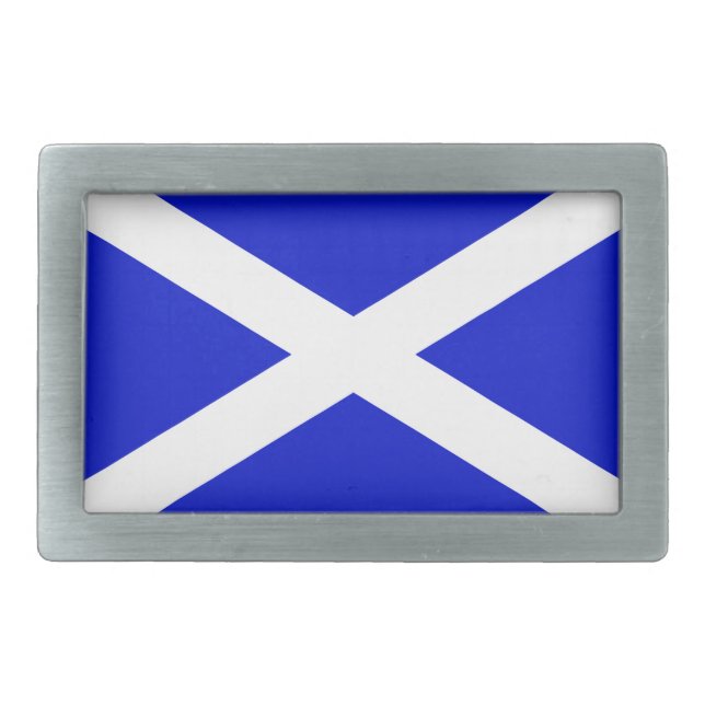 Scotland flag rectangular belt buckle (Front)