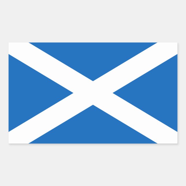 Scotland Flag Rectangular Sticker (Front)