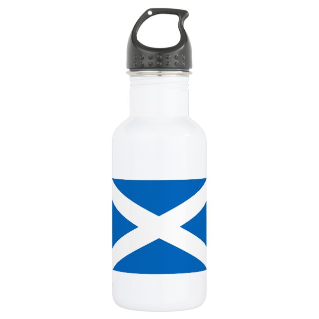 Scotland Flag - Scottish Flag Souvenir Stainless Steel Water Bottle (Front)