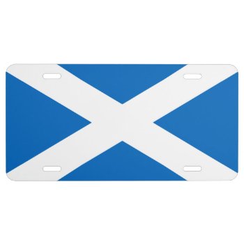 Scotland Flag Scottish Patriotic License Plate by YLGraphics at Zazzle